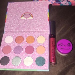 Colourpop my little pony and Bh cosmetics pigment